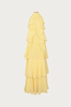 Layered Chiffon Gown (Butter Yellow)(Layered Chiffon Gown Butter Yellow)