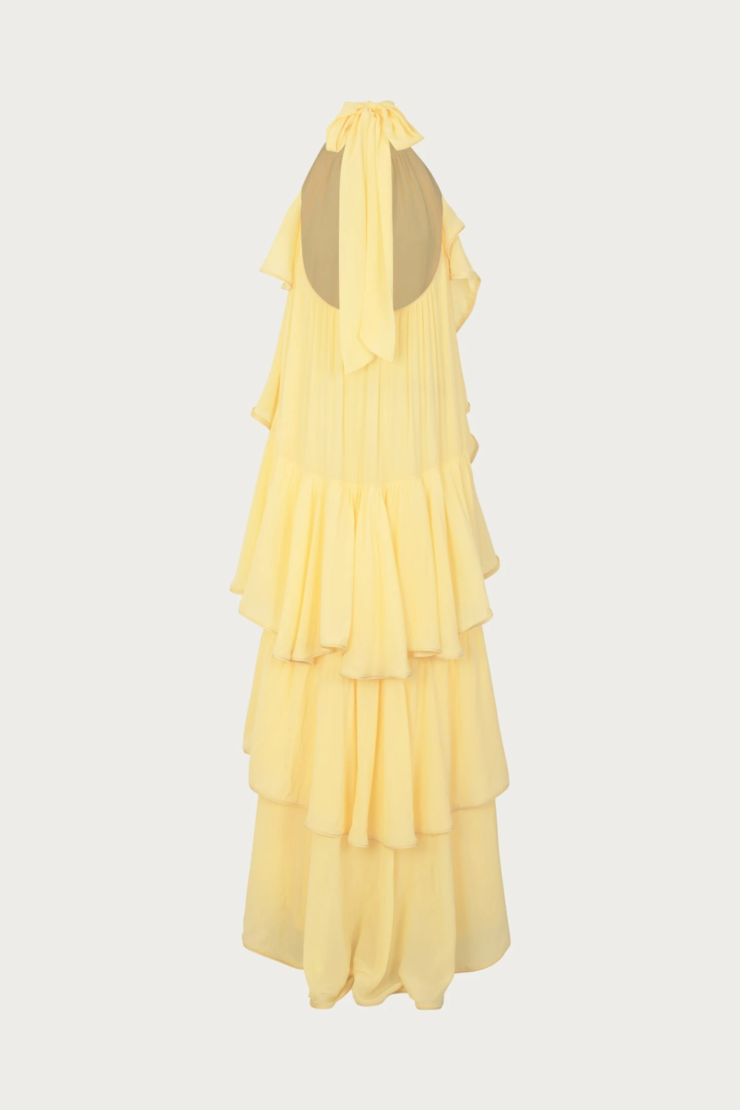 Layered Chiffon Gown (Butter Yellow)(Layered Chiffon Gown Butter Yellow) 6 Layered Chiffon Gown (Butter Yellow)(Layered Chiffon Gown Butter Yellow) - Image 6