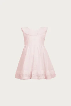 Eyelet Dress (baby Pink)(Eyelet Dress Blush Eyelet)