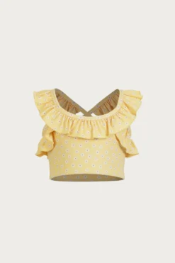 Flounce Tankini (yellow Daisy)(Flounce Tankini Yellow Daisy)