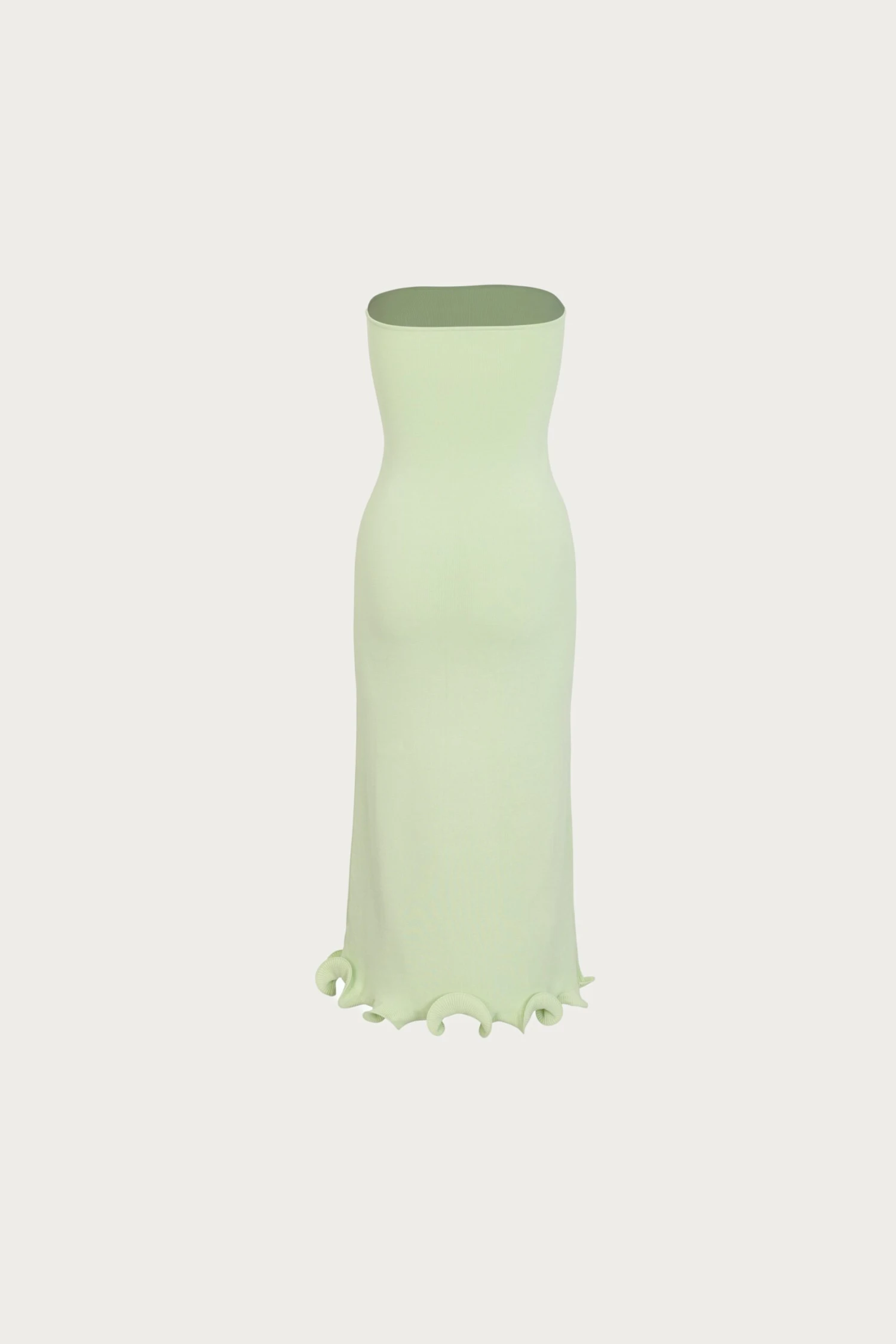 Ruffle Hem Strapless Dress (Mint)(Ruffle Hem Strapless Dress Mint) 4 Ruffle Hem Strapless Dress (Mint)(Ruffle Hem Strapless Dress Mint) - Image 4