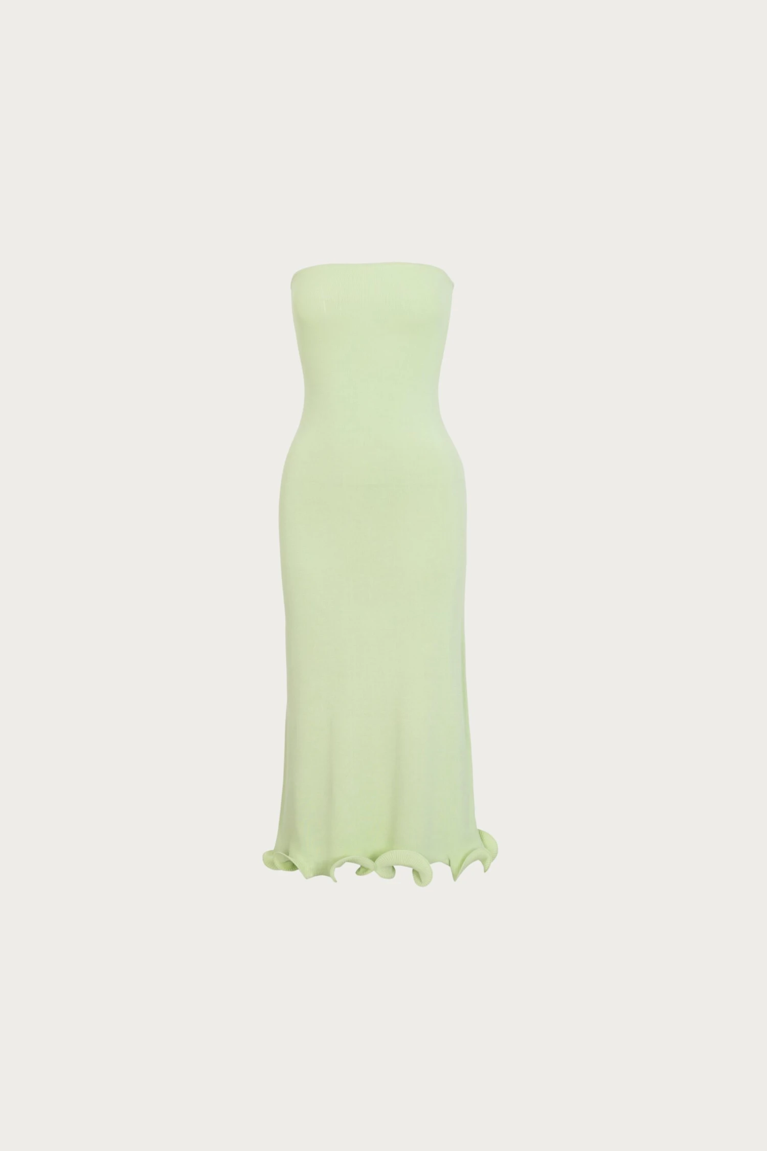 Ruffle Hem Strapless Dress (Mint)(Ruffle Hem Strapless Dress Mint) 1 Ruffle Hem Strapless Dress (Mint)(Ruffle Hem Strapless Dress Mint)