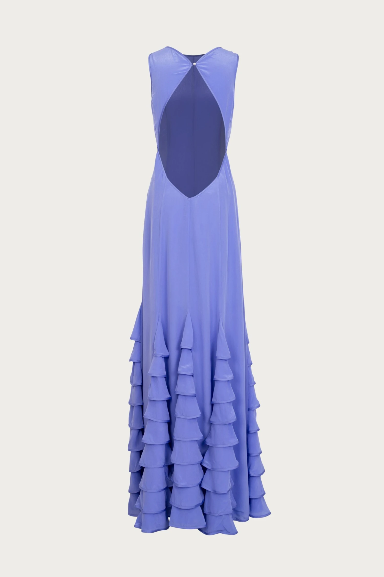 Tiered Chiffon Gown (Periwinkle)(Tiered Chiffon Gown Periwinkle) 7 Tiered Chiffon Gown (Periwinkle)(Tiered Chiffon Gown Periwinkle) - Image 7