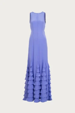 Tiered Chiffon Gown (Periwinkle)(Tiered Chiffon Gown Periwinkle)