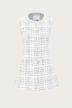 Grace Dress (White Tweed)(Grace Dress White Tweed)