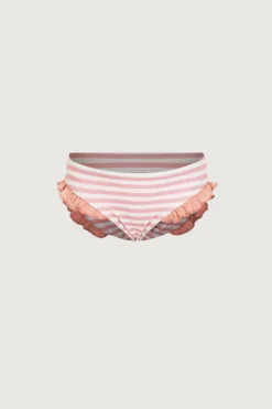 Ruffle Brief Bottom (blush Stripe/blush)(Ruffle Brief Bottom Blush Stripe Blush)