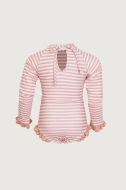 Ruffle Rashguard One Piece (blush Stripe/blush)(Ruffle Rashguard One Piece Blush Stripe Blush) -Same Los Angeles 24.03.17 8078 36 scaled