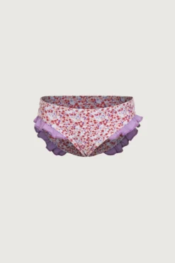 Ruffle Brief Bottom (mini Floral/purple)(Ruffle Brief Bottom Mini Floral Purple)