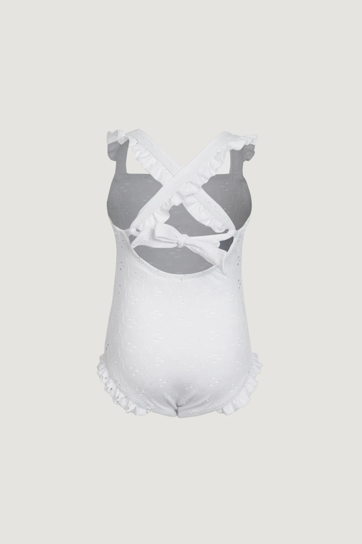 Ruffle One Piece (white Eyelet)(Ruffle One Piece White Eyelet) 3 Ruffle One Piece (white Eyelet)(Ruffle One Piece White Eyelet) - Image 3