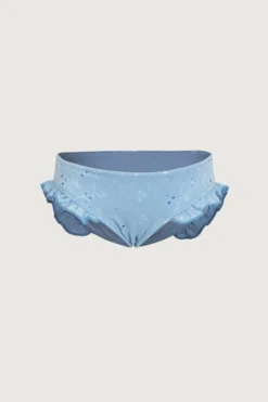 Ruffle Brief Bottom (blue Eyelet)(Ruffle Brief Bottom Blue Eyelet)