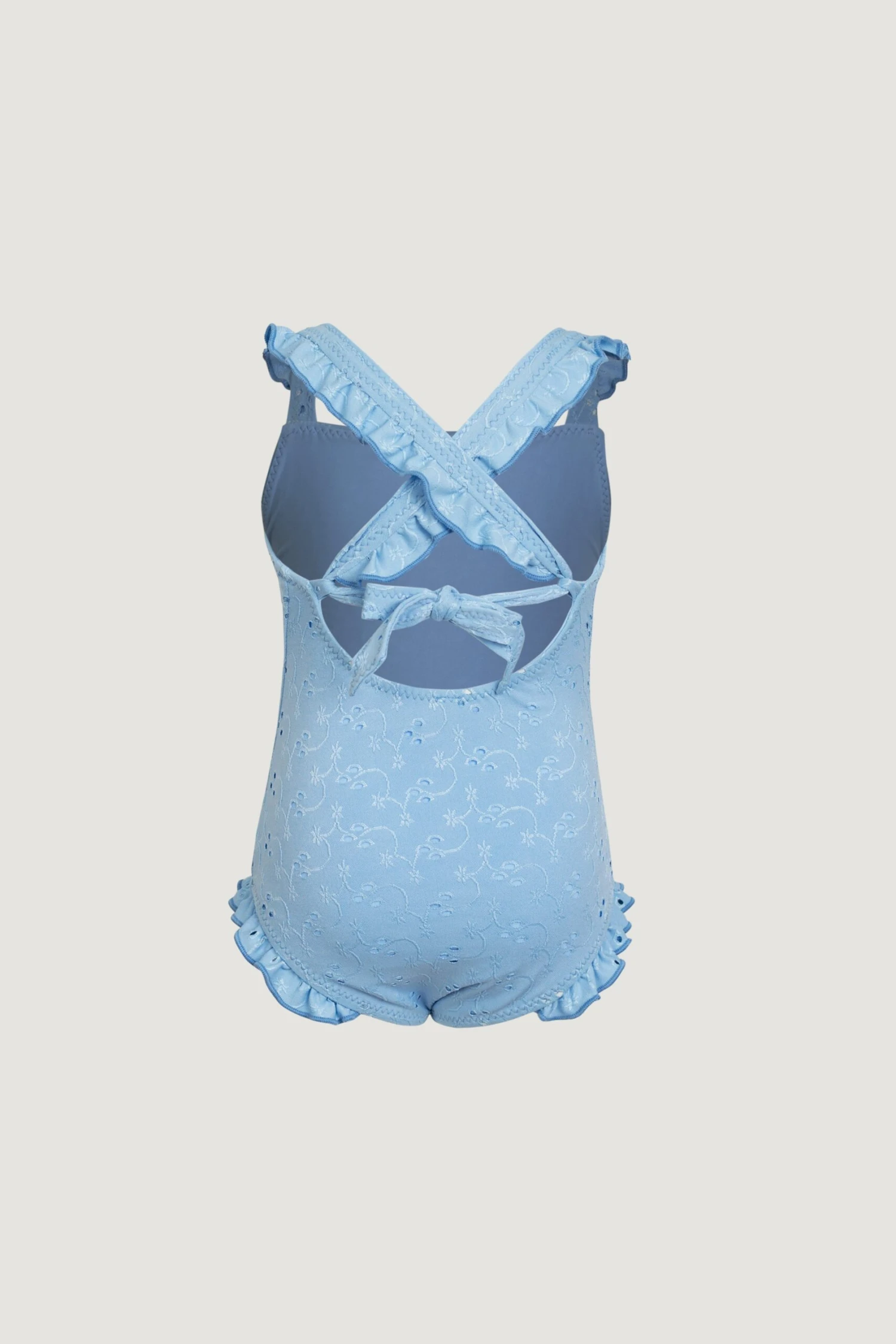 Ruffle One Piece (blue Eyelet)(Ruffle One Piece Blue Eyelet) 3 Ruffle One Piece (blue Eyelet)(Ruffle One Piece Blue Eyelet) - Image 3