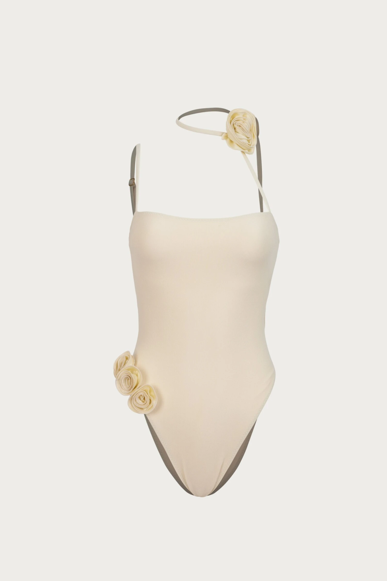 Rosette Choker One Piece (Faux Suede Cream/Cream)(Rosette Choker One Piece Faux Suede Cream Cream) 1 Rosette Choker One Piece (Faux Suede Cream/Cream)(Rosette Choker One Piece Faux Suede Cream Cream)
