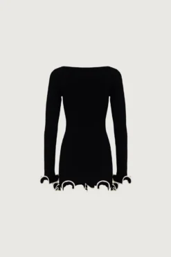 Ruffle Hem Mini Dress (Black/Cream)(Ruffle Hem Mini Dress Black Cream) 11 Ruffle Hem Mini Dress (Black/Cream)(Ruffle Hem Mini Dress Black Cream) -Same Los Angeles 24.06.16 8727 6copy scaled