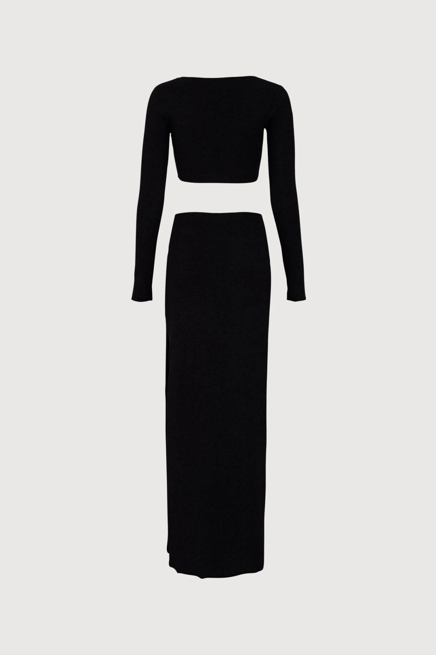 Long Sleeve Cut Out Maxi Dress (Black Lurex)(Long Sleeve Cut Out Maxi Black Lurex) 6 Long Sleeve Cut Out Maxi Dress (Black Lurex)(Long Sleeve Cut Out Maxi Black Lurex) - Image 6