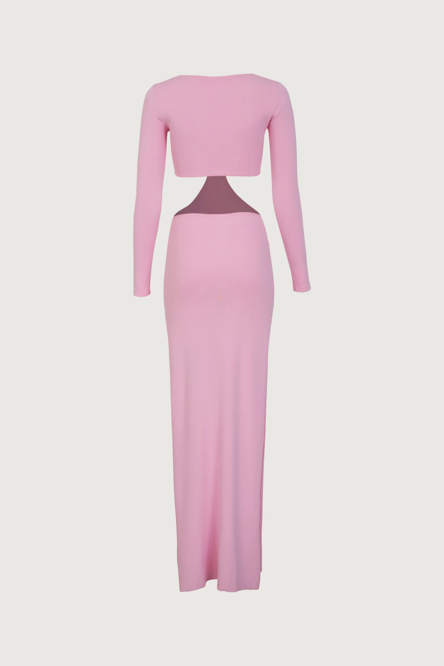 Long Sleeve Cut Out Maxi Dress (Baby Pink)(Long Sleeve Cut Out Maxi Dress Baby Pink) 7 Long Sleeve Cut Out Maxi Dress (Baby Pink)(Long Sleeve Cut Out Maxi Dress Baby Pink) - Image 7