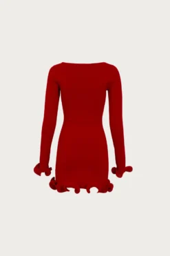 Ruffle Hem Mini Dress (Red)(Ruffle Hem Mini Dress Red) -Same Los Angeles 24.09.24 890 80783476 f346 4b4b 9f9c ba2c705c6204 scaled