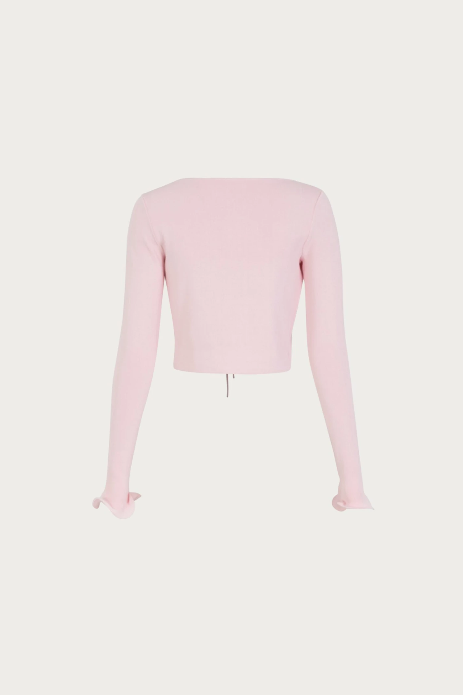 Ruffle Hem Top (Pale Pink)(Ruffle Hem Top Pale Pink) 7 Ruffle Hem Top (Pale Pink)(Ruffle Hem Top Pale Pink) - Image 7