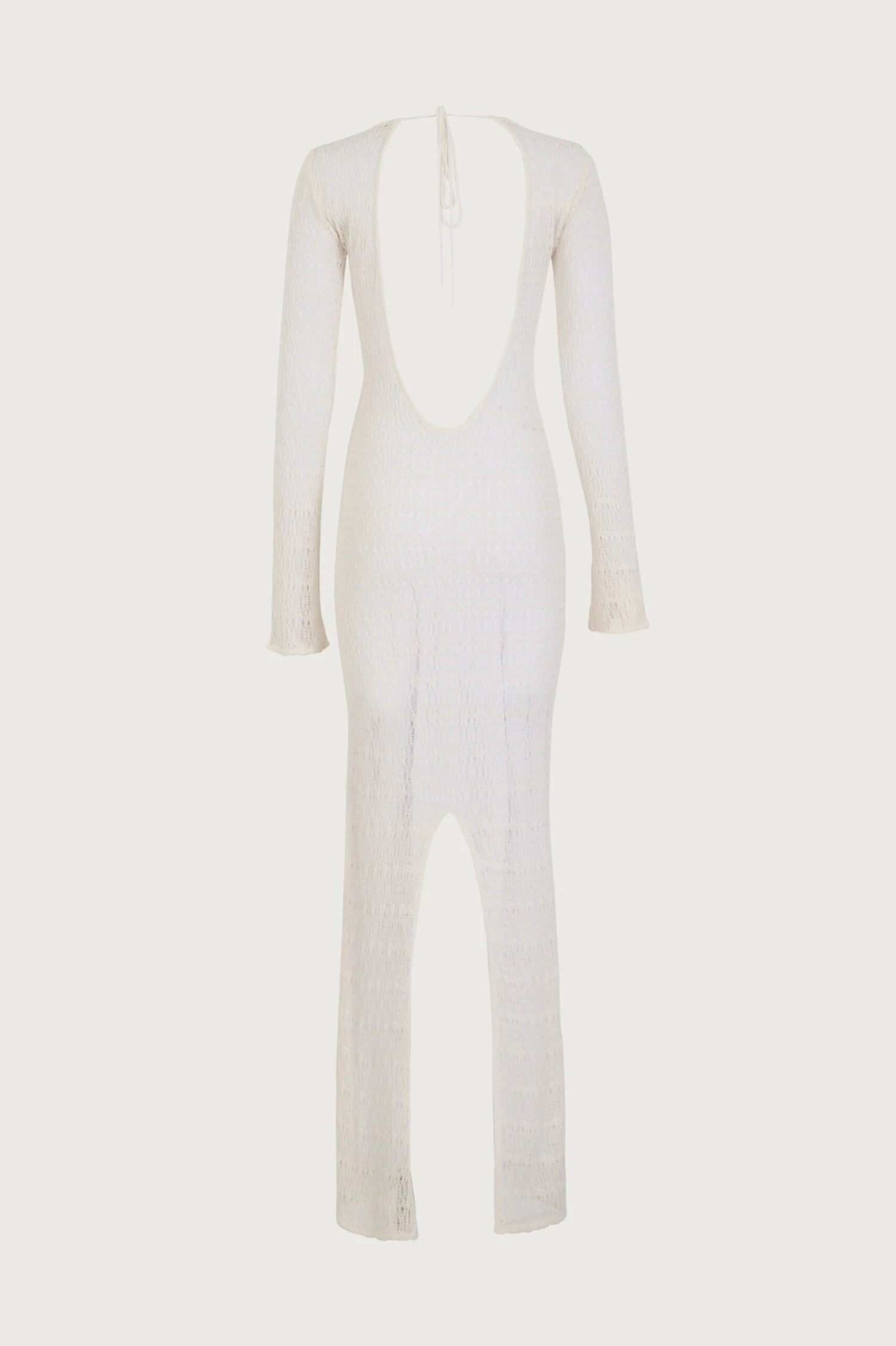 Keyhole Crochet Dress (Cream/Black)(Keyhole Crochet Dress Cream Black) 6 Keyhole Crochet Dress (Cream/Black)(Keyhole Crochet Dress Cream Black) - Image 6