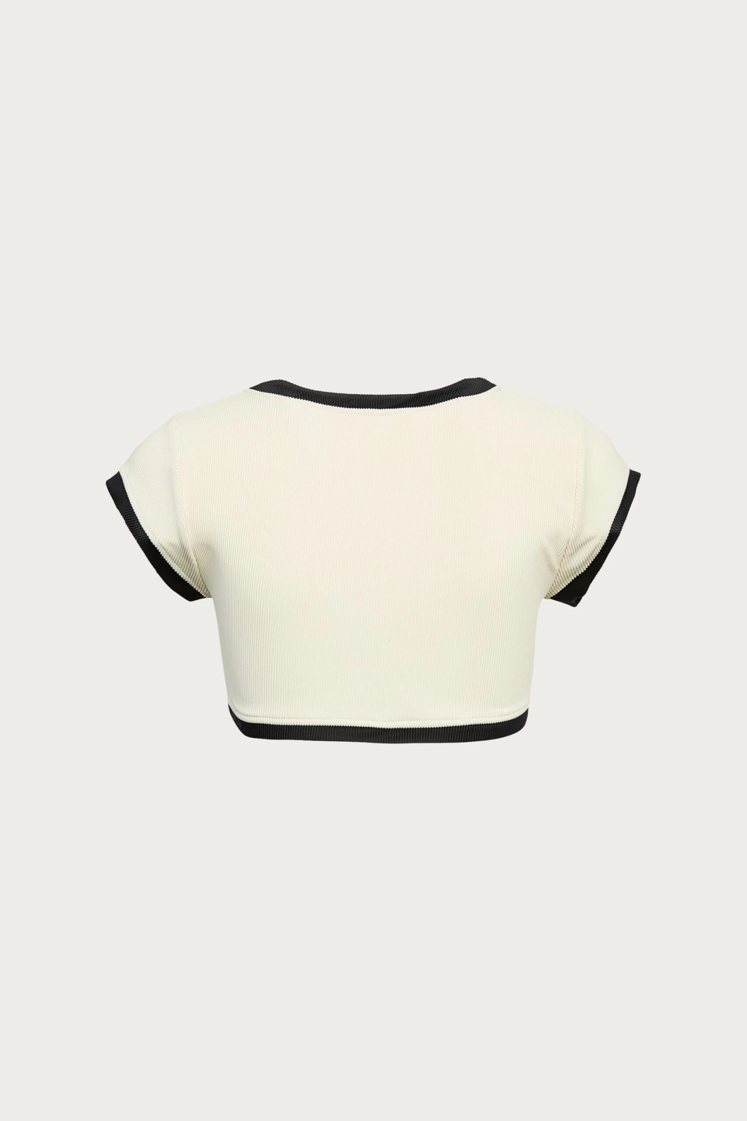 The Grace Top (Ribbed Cream/Black)(The Grace Top Ribbed Cream Black) 5 The Grace Top (Ribbed Cream/Black)(The Grace Top Ribbed Cream Black) - Image 5
