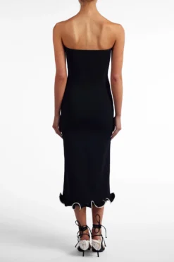 Ruffle Hem Strapless Dress (Black/Cream)(Ruffle Hem Strapless Dress Black Cream) 10 Ruffle Hem Strapless Dress (Black/Cream)(Ruffle Hem Strapless Dress Black Cream) -Same Los Angeles Ecomm2025 123 scaled