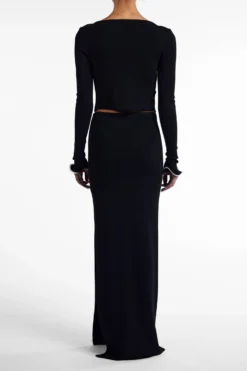 Ruffle Hem Top (Black/Cream)(Ruffle Hem Top Black Cream) 10 Ruffle Hem Top (Black/Cream)(Ruffle Hem Top Black Cream) -Same Los Angeles Ecomm2025 135 scaled