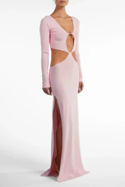 Long Sleeve Cut Out Maxi Dress (Baby Pink)(Long Sleeve Cut Out Maxi Dress Baby Pink) 10 Long Sleeve Cut Out Maxi Dress (Baby Pink)(Long Sleeve Cut Out Maxi Dress Baby Pink) -Same Los Angeles Ecomm2025 149 scaled