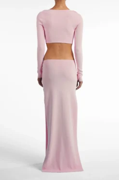 Long Sleeve Cut Out Maxi Dress (Baby Pink)(Long Sleeve Cut Out Maxi Dress Baby Pink) 11 Long Sleeve Cut Out Maxi Dress (Baby Pink)(Long Sleeve Cut Out Maxi Dress Baby Pink) -Same Los Angeles Ecomm2025 150 scaled