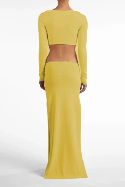 Long Sleeve Cut Out Maxi Dress (Chartreuse)(Long Sleeve Cut Out Maxi Dress Chartreuse) 10 Long Sleeve Cut Out Maxi Dress (Chartreuse)(Long Sleeve Cut Out Maxi Dress Chartreuse) -Same Los Angeles Ecomm2025 153 scaled
