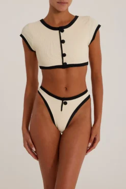 The Grace Top (Ribbed Cream/Black)(The Grace Top Ribbed Cream Black) 7 The Grace Top (Ribbed Cream/Black)(The Grace Top Ribbed Cream Black) -Same Los Angeles Grace Ecomm14 scaled