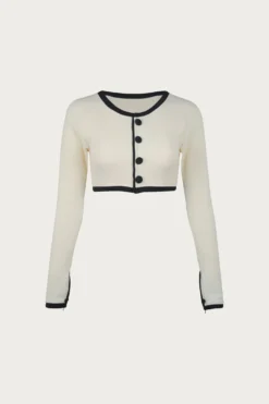 The Grace Rashguard (Ribbed Cream/Black)(The Grace Rashguard Ribbed Cream Black)