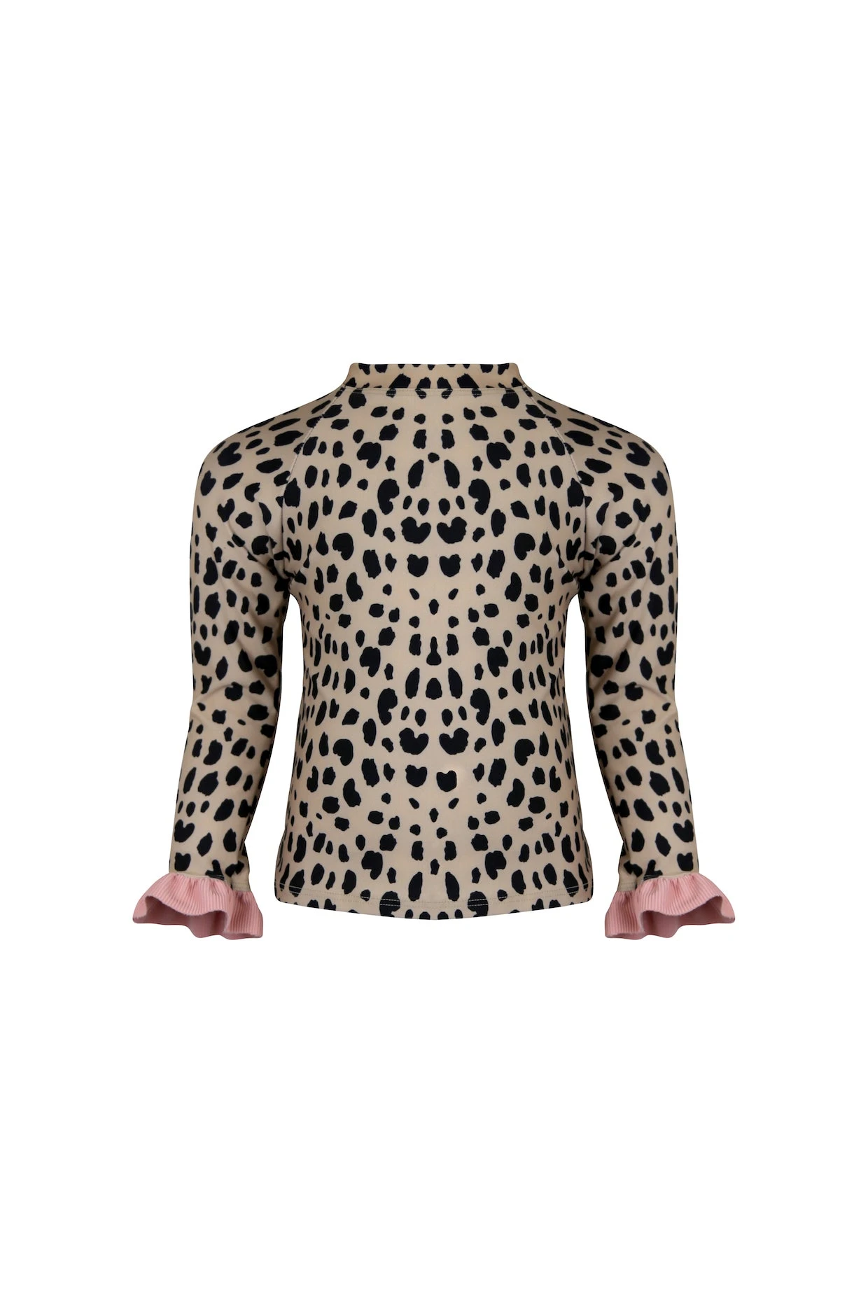 Ruffle Rashguard (leopard/ribbed Blush)(Ruffle Rashguard Leopard Ribbed Blush) 1 Ruffle Rashguard (leopard/ribbed Blush)(Ruffle Rashguard Leopard Ribbed Blush)