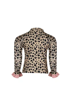 Ruffle Rashguard (leopard/ribbed Blush)(Ruffle Rashguard Leopard Ribbed Blush) 5 Ruffle Rashguard (leopard/ribbed Blush)(Ruffle Rashguard Leopard Ribbed Blush) -Same Los Angeles IMG 3548 back