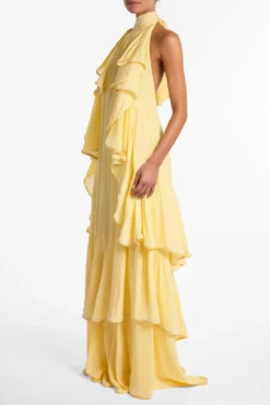 Layered Chiffon Gown (Butter Yellow)(Layered Chiffon Gown Butter Yellow) 9 Layered Chiffon Gown (Butter Yellow)(Layered Chiffon Gown Butter Yellow) -Same Los Angeles R22