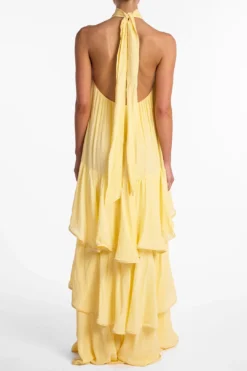 Layered Chiffon Gown (Butter Yellow)(Layered Chiffon Gown Butter Yellow) 10 Layered Chiffon Gown (Butter Yellow)(Layered Chiffon Gown Butter Yellow) -Same Los Angeles R23