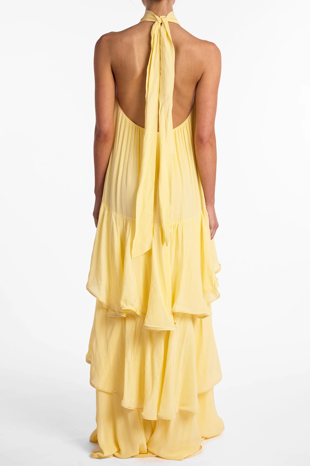 Layered Chiffon Gown (Butter Yellow)(Layered Chiffon Gown Butter Yellow) 5 Layered Chiffon Gown (Butter Yellow)(Layered Chiffon Gown Butter Yellow) - Image 5