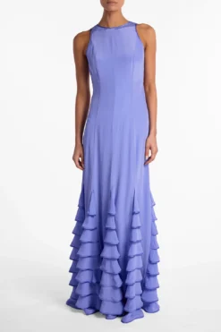 Tiered Chiffon Gown (Periwinkle)(Tiered Chiffon Gown Periwinkle) 10 Tiered Chiffon Gown (Periwinkle)(Tiered Chiffon Gown Periwinkle) -Same Los Angeles R48