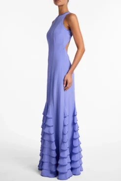 Tiered Chiffon Gown (Periwinkle)(Tiered Chiffon Gown Periwinkle) 11 Tiered Chiffon Gown (Periwinkle)(Tiered Chiffon Gown Periwinkle) -Same Los Angeles R49