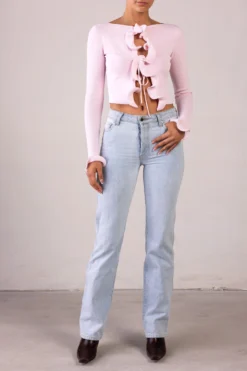 Ruffle Hem Top (Pale Pink)(Ruffle Hem Top Pale Pink) 9 Ruffle Hem Top (Pale Pink)(Ruffle Hem Top Pale Pink) -Same Los Angeles RTW R2548 scaled