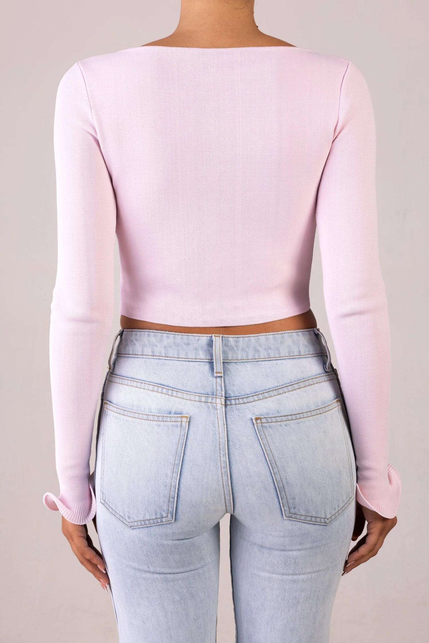 Ruffle Hem Top (Pale Pink)(Ruffle Hem Top Pale Pink) 6 Ruffle Hem Top (Pale Pink)(Ruffle Hem Top Pale Pink) - Image 6