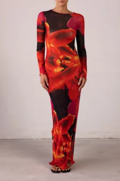 Mesh Maxi Dress (Red Tropical)(Mesh Maxi Dress Red Tropical) 10 Mesh Maxi Dress (Red Tropical)(Mesh Maxi Dress Red Tropical) -Same Los Angeles RTW R2577 scaled