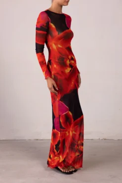 Mesh Maxi Dress (Red Tropical)(Mesh Maxi Dress Red Tropical) 11 Mesh Maxi Dress (Red Tropical)(Mesh Maxi Dress Red Tropical) -Same Los Angeles RTW R2578 scaled