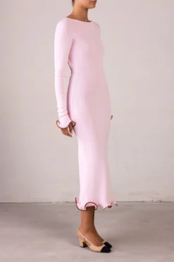 Ruffle Hem Midi Dress (Baby Pink)(Ruffle Hem Midi Dress Baby Pink) 11 Ruffle Hem Midi Dress (Baby Pink)(Ruffle Hem Midi Dress Baby Pink) -Same Los Angeles RTW R2584 scaled