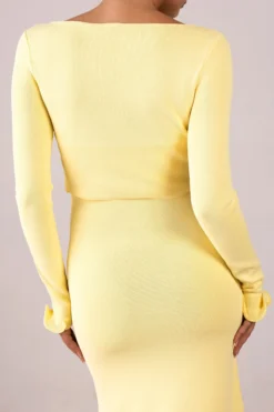 Ruffle Hem Top (Butter Yellow)(Ruffle Hem Top Butter Yellow) 8 Ruffle Hem Top (Butter Yellow)(Ruffle Hem Top Butter Yellow) -Same Los Angeles RTW R2592 scaled