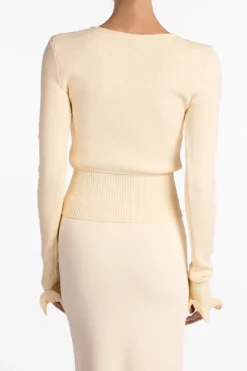 Ruffle Hem Sweater (Cream)(Ruffle Hem Sweater Cream) 12 Ruffle Hem Sweater (Cream)(Ruffle Hem Sweater Cream) -Same Los Angeles RuffleTop 9