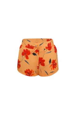 Shorties (peach Rust Floral)(Shorties Peach Rust Floral)