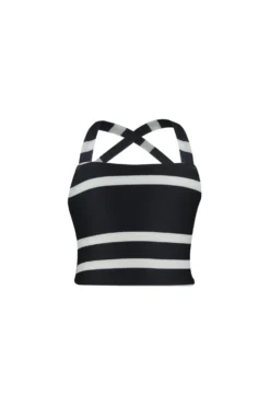 Teeny Tankini (black Cream Stripe)(Teeny Tankini Black Cream Stripe)
