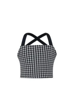 Teeny Tankini (black Gingham)(Teeny Tankini Black Gingham)