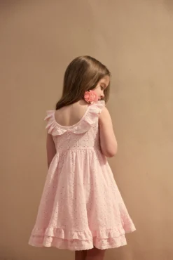 Eyelet Dress (baby Pink)(Eyelet Dress Blush Eyelet) 6 Eyelet Dress (baby Pink)(Eyelet Dress Blush Eyelet) -Same Los Angeles Samesies1081
