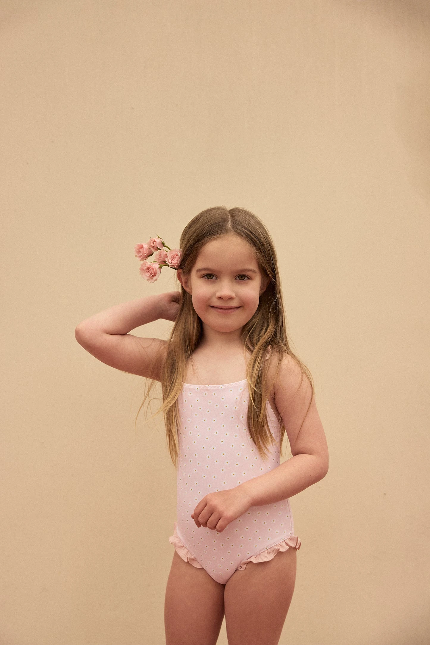 Ruffle One Piece (pink Daisy)(Ruffle One Piece Pink Daisy) 2 Ruffle One Piece (pink Daisy)(Ruffle One Piece Pink Daisy) - Image 2