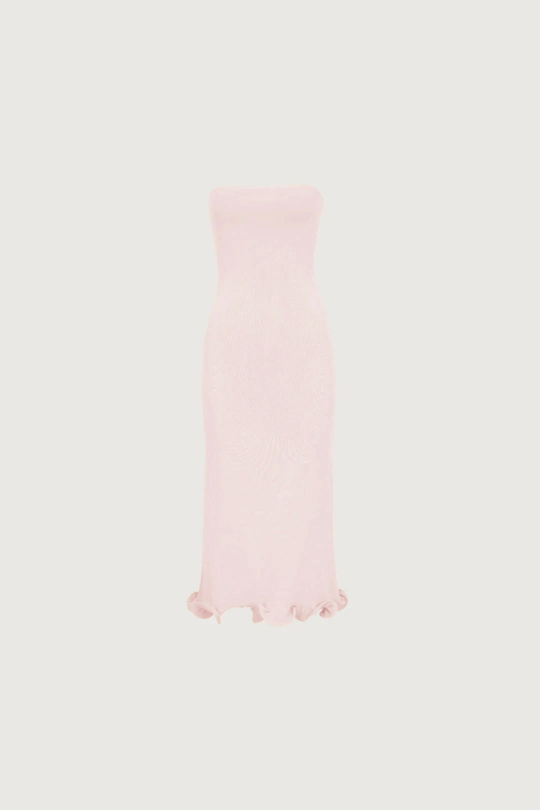 Ruffle Hem Strapless Dress (Pale Pink)(Ruffle Hem Strapless Dress Pale Pink) 1 Ruffle Hem Strapless Dress (Pale Pink)(Ruffle Hem Strapless Dress Pale Pink)